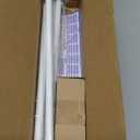 TVWOO Wrap Around Curtain Rods,White Curtain Rods 66 to 120 Inch,5/8 Inch Adjustable Blackout Curtain Rod with Brackets,Room Darkening Single Window Rod,Metal Hidden Curved Drapery Rods 66-120",White