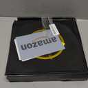 10" Wooden Lazy Susan Turntable for Cabinet  Rotating Spice Rack Organizer, Small Kitchen Countertop Tray for Dining Table & Pantry Storage (White & Gold)