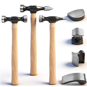 SWANLAKE GARDEN TOOLS 7 Piece Auto Body Repair Kit, Auto Body, Auto Body Repair with Carbon Steel Hammer Heads