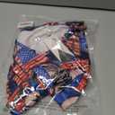 American Flag Shirts Women Veterans Day USA T Shirt Long Sleeve Patriotic Proud Memorial Christmas V Neck Tops (M)