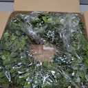 26'' Large Boxwood Wreath for Front Door Artificial Spring Wreath Boxwood Leaves Greenery Outdoor Door Wreaths for Porch Window Home Farmhouse Wall Decor Green Year Round Indoor Outdoor All Seasons