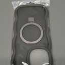 [Cute Wave Frame+Mag Stand] Designed for iPhone 16 Pro Max Case, [Fit for MagSafe] Translucent Silicone Protective Magnetic Ring Phone Case Cover for iPhone 16 Promax 6.9 inch Men Women, Grey