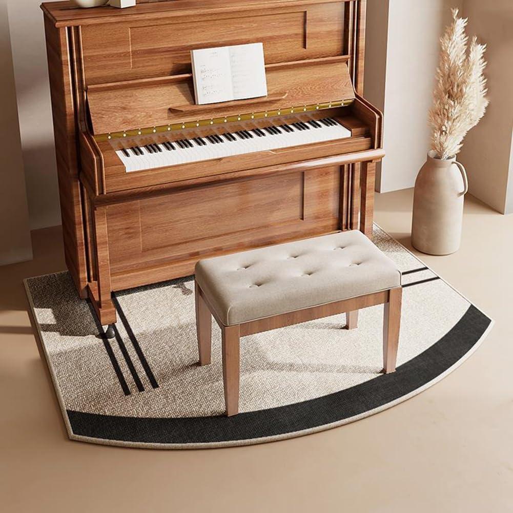 Soundproof Rug for Piano, Piano Carpet Noise Reduction Rug, Soundproof Mat, Non-Slip Carpet Acoustic Pads, for Upright Piano(B) 
4'3" x 5'3"