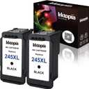 Inktopia Compatible Ink Cartridge Replacement for Canon 245XL PG-245XL PG245XL PG-243 for Pixma MX492 MG2522 MG2922 MG2920 MG2520 MG2420 MX490 MG2525 Printer (2 Black)
