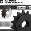 NICECNC 15T Front Countershaft Sprocket Compatible with Honda XR650L 1993 1994 1995 1996 1997 1998 1999-2024