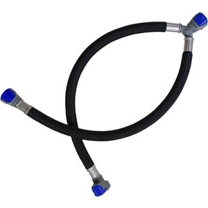 Quick Connect Faucet Water Supply Lines, 12 Inch Long, Widespread Bathroom Faucet Replacement Fast Lock Pipe Hoses, V-Shape, 1 Piece