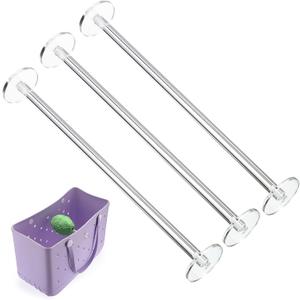 JUXYES 3 Pack Acrylic Yarn Spinner Rotating Yarn Holder Compatible with Large Bogg-Bag, Portable Knitting Accessories for Beach Tote Bag, Yarn Holder Spinner for Knitting Crocheting (10 inches)