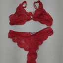 Avidlove Womens Lingerie Floral Lace Bra and Panty Set 2 Piece Lingerie Set for Women S