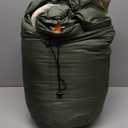 Amazon Basics 40F Cold Weather Two-Person Sleeping Bag for Outdoor Camping, Queen Size XL, 87" x 59", Olive Green