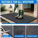 4' X 6' Durable Front Door Mat Indoor Outdoor Entrance, Commercial Door Floor Mat Heavy Duty Non-Slip Backing Entryway Doormats, Outdoor Mats for Home Entrance & Commercial High Traffic Area