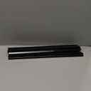 Leinuosen 6 Pcs File Cabinet Rails PVC Hanging Black Document Cabinet Rails for Drawer Sides Letter Size Office File Drawer Holder Organizer Storage, 15.8 Inches Long(3/4 Inch Wide)