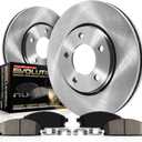 PowerStop Front Brake Kit For Honda Fit 2009-14 - Disc Rotors & Ceramic Brake Pads Replacement, KOE5382