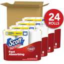 Scott Paper Towels, Task Size, 24 Family Double Rolls, 119 Sheets Per Roll
