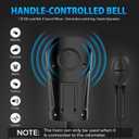 VLOXO Bike Speedometer with Bike Light Set, IPX7 Waterproof Bicycle Computer with Horn LED Front & Tail Light, USB Rechargeable (blue)