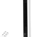 Antarctic Star Tower Fan Portable Floor Fans 85°Oscillating Fan Quiet Cooling 12H Timer Remote Control Standing Bladeless Electric 3 Wind Speeds 4 Modes Bedroom Office,36 inch, Black+White