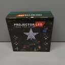 Christmas Tree Topper with 32.8FT Color Light Cord and 6 Projection Modes, Christmas Star Tree Topper Built-in LED Rotating Projector Lights, 3D Glitter Christmas Tree Decorations (Silver)