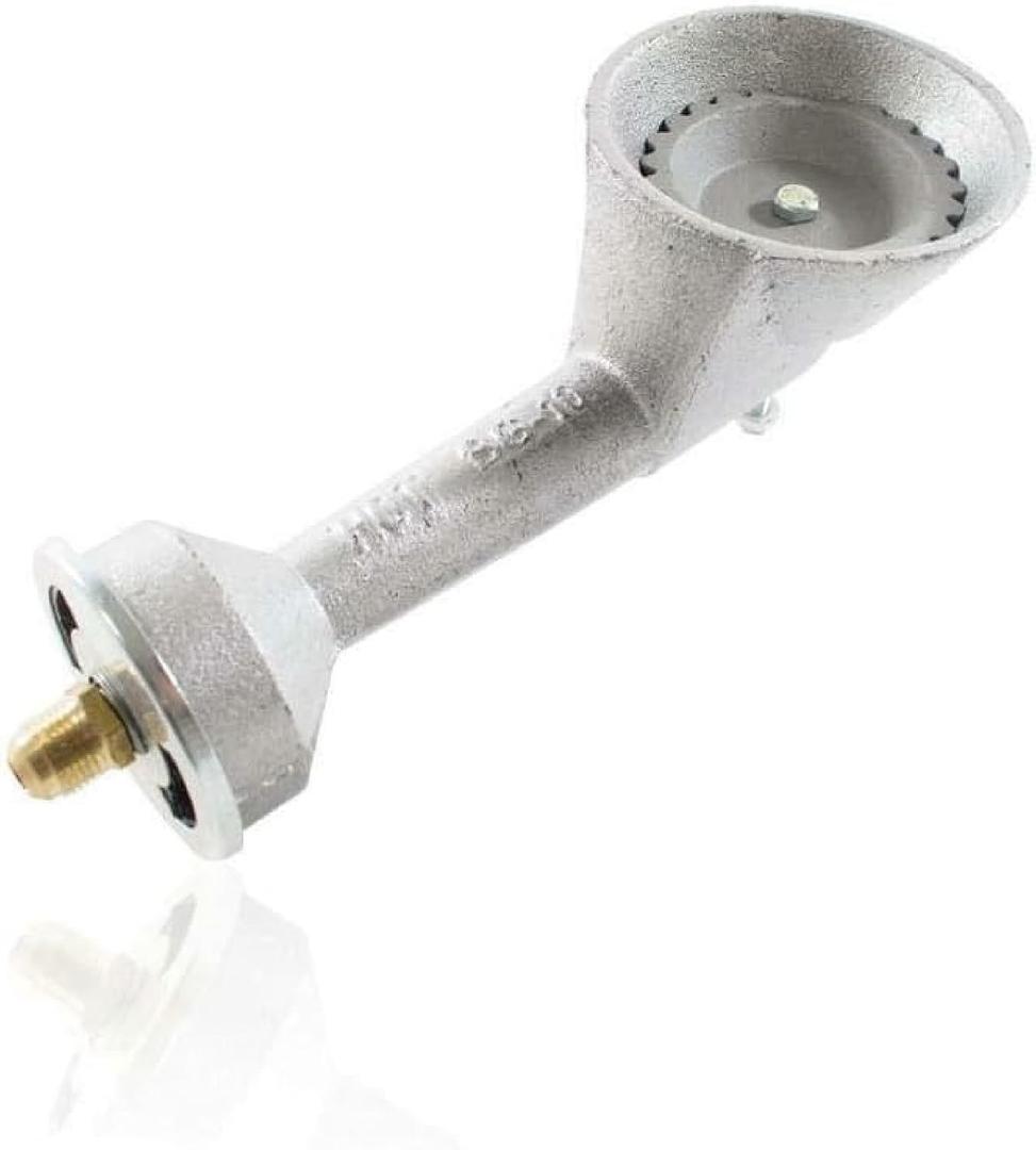 Gas ONE Propane High Pressure Cast-Iron Round Burner Head with Brass Fitting Orifice