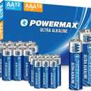 Powermax Alkaline Batteries 24-Count Combo Pack, (12 Double AA, 12 Triple AAA), Ultra Long Lasting Battery for Home and Office, 10-Year Shelf Life, Reclosable Packaging