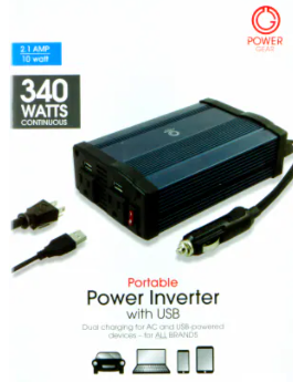 DI GE PORTABLE INVERTER 2USB PORTS 2.1A