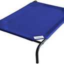 Coolaroo Original Elevated Dog Bed - Breathable Off-The-Ground Pet Bed with Cooling Fabric, Joint Relief & Moisture-Resistant Fabric, 100% Recyclable, Easy Clean, Aquatic Blue, Large