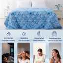 ZonLi Cooling Blankets for Hot Sleepers,All-Season Lightweight Cooling Blanket for Night Sweats,Cool Blanket Absorbs Body Heat to Keep Cool，Q-Max 0.45 Summer Blanket for Bed Sofa Couch,Rhombus Lattice