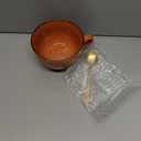 Large Ceramic Soup Mug with Handles 24 Ounce Oversized Mugs Bowl Porcelain Coffee Tea Cup Orange XXL Cereal Soups Ramen Salad Bowl Coffee Cappuccino Cups Large Soup Bowl