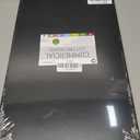 Thirteen Chefs Large 18 x 12 Black Plastic Cutting Board - 1/2" Thick HDPE for Restaurants and Professional Kitchens, NSF