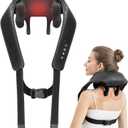 Nekteck Neck Massager, Cordless 6D Shiatsu Neck and Back Massager, Neck Massager for Pain Relief Deep Tissue, Ideal Gift for Men and Women, Ideal for Home, Office and Car, with Heat, Black