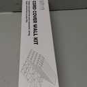 Cable Covers for Cords on Wall-392.5in Wire Hider for TV on Wall, White Cable Concealer, 25 x L15.7in W0.95H 0.55in