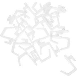 20pcs Pegboard Hooks for Wall Storage Versatile Shelving Hangers for Garage Office Organization Easy Installation Space Saving Design Finish (White)