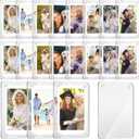 Remerry 24 Pcs Acrylic Fridge Magnetic Frames for Photos Compatible with Polaroid Instax Mini Pictures Double Sided Clear Fridge Magnetic Frame for Family Friend Class of 2026, 2.36 x 3.54 Inch