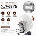 Upgraded 70CFM Bathroom Exhaust Fan Motor Replace 99080166 BP28 YJF6178 Bath Motor Fit for Br-oan Nu-Tone Nau-tilus 678 671 679 658 657 655 Vent Bath Fan Motor-60HZ 120V 1.1A CCW by Fetechmate