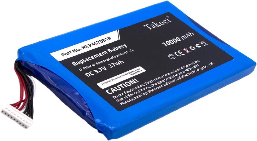 10000mAh Replacement Battery for Au-tel Maxisys MS906BT Maxisys MS906TS MS906S MS906BT MS906TS,Fits Part No. MLP4670B1P