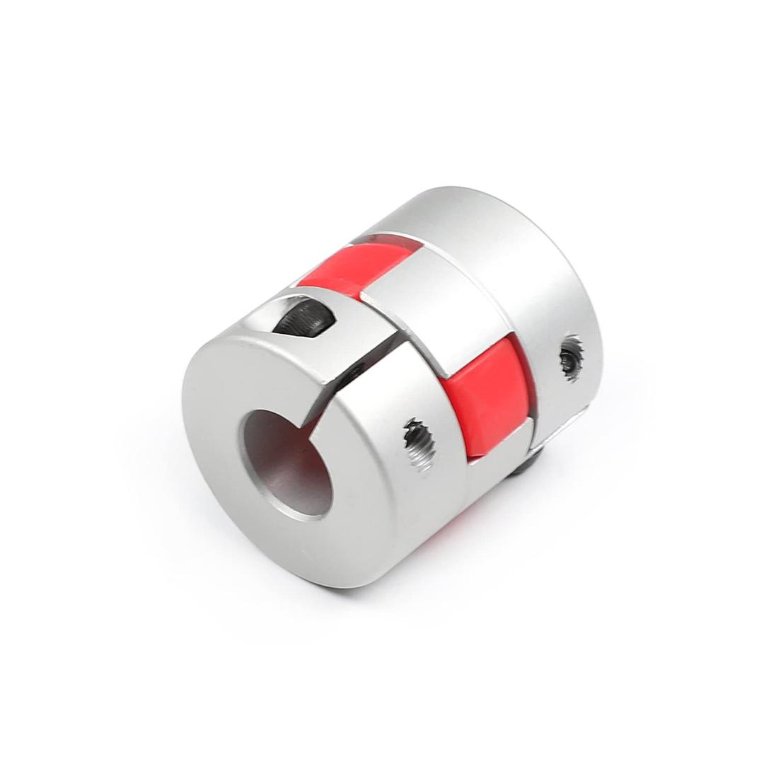Heyiarbeit 12.7mm to 12.7mm Shaft Coupling Aluminium Flexible Plum Coupling D30 L35 Connector Flexible Coupler for 3D Printer CNC Machine and Servo Stepped Motor