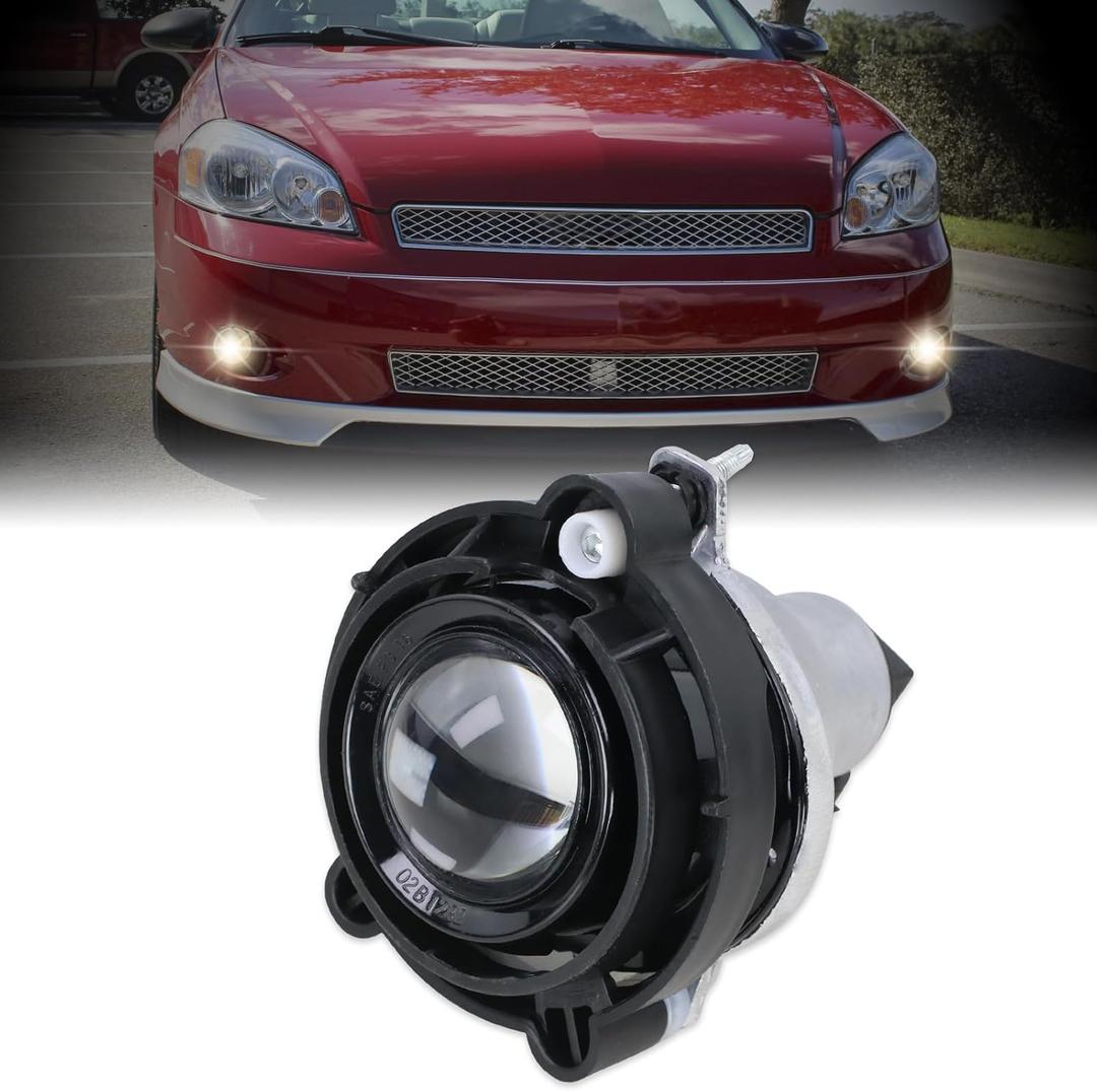 Driver OR Passenger Side Fog Lights Fits 2006-2008 Chevy Malibu,2007-2015 Chevy Equinox,2006-2013 impala,2013-2017 Traverse,2013-2019 GMC Acadia,2010-2015 2018-2021 Terrain Replace#10335108