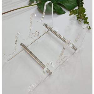 Yuxuanish Upgraded Acrylic Keyboard Display Stand Holder, 3Tier Mechanical Keyboard Collection Holders Thicker Stand Holder for Three Keyboards(Clear, 3-Tier)