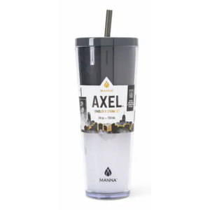 Manna™ Axel™ Plastic Tumbler & Straw Set - Black Missing Straw