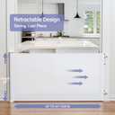 PRObebi Retractable Dog Gate for the House Extends to 54" Wide 34" Tall, Gates for Baby Indoor, Stair Gate for Outdoor, Staris, Hallways, Doorways, Deck, Porch, Need Drilling