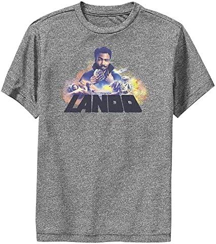 STAR WARS Han Solo Vintage Lando Boys Short Sleeve Tee Shirt, M