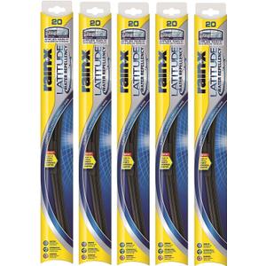 Rain-X 5079277-2-5PK Latitude 2-IN-1 Water Repellency Wiper Blade, 20" (Pack of 5)