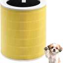 Core 600S Pet Replacement Filter, Compatible with LEVOIT Core 600S and Core 600S-P Air Purifier, 3-in-1 Filtration Filter, HEPA and Activated Carbon, for Home, Smoke, Pollen, Pet Dander, Yellow