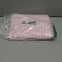 meioro Striped Square Tablecloth, Cotton Blend Fabric Pink Table Cloth with Tassel, Washable Wrinkle Free Table Cover Cute Small Tablecloths for Mahjong Card Coffee Tables and Outdoor - 36 x 36 Inch