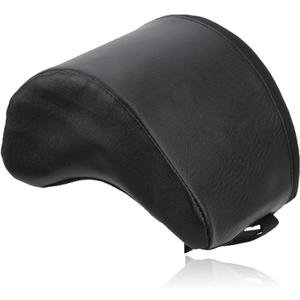 Guitar Rest Cushion, Soft Sponge & PU Leather with Straps (Nonadjustable), Guitar Cushion Leg Support, Relief Your Thigh, Black Foot Stool for Acoustic Guitars Players Musical Instruments Accessories