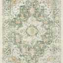 Lahome Boho Green Area Rugs 8x10 Living Room Rugs,Soft Bedroom Rug 8x10 Under Bed Non Slip Dining Room Rug,Vintage Oriental Low-Pile Accent Carpet for Home Office Playroom(8x10,Green)