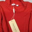 Turtleneck Ribbed Sweaters for Women Cute Sexy Knitted Warm Fitted Sweater Size M