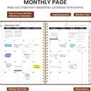 2026 Planner, Weekly and Monthly Calendar Planner, January 2026 - December 2026, Hardcover 2026 Calendar Book with Tabs For Women & Men, Inner Pocket, Spiral Bound, Perfect for Office Home School Supplies - A5 (6.3" x 8.5"), Rust Brown