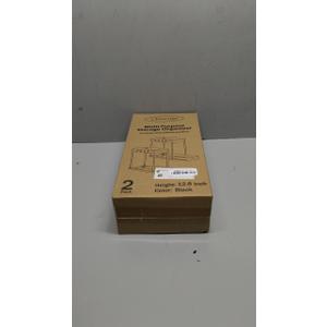 Multi-Purpose Pull-Out Storage Organizers, Under Sink/Cabinet Organizers and Storage for Bathroom & Kitchen, Black, 12.8 Inches, 2 Packs