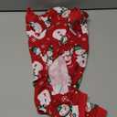 Lanyarco Cute Snowman Dog Pajama Reindeer Small Pet Clothes Christmas Dog Pajamas Shirts, Red Back Length 12" Small