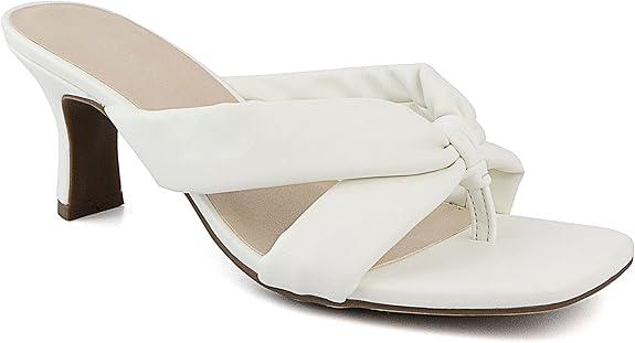 LONDON FOG Womens Louelle Dress Sandal Womens comfort Heeled Sandals, Size 9.5
