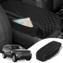 Custom Fit for Center Console Cover 2011-2021 Jeep Grand Cherokee Armrest Cover Center Console Pad Interior Accessories Car Armrest Seat Box Cover Protector with Pockets Storage Bag